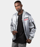 HardTuned Classic Silver Bomber Jacket