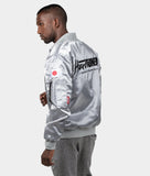 HardTuned Classic Silver Bomber Jacket