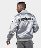 HardTuned Classic Silver Bomber Jacket