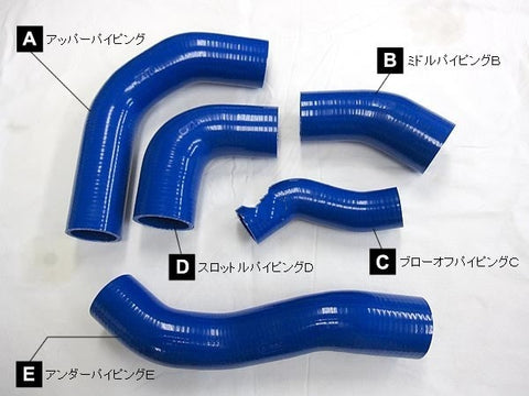 R'S RACING SERVICE SILICONE PIPING KIT - MITSUBISHI COLT RALLIART Z27AG