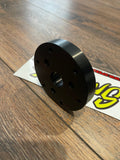 Speedtek=Billet Aluminum 6061 6 Bolt Steering Wheel Adaptor Suit Racing Column 3 Bolt