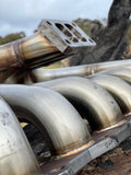 Speedtek=Nissan Skyline RB20 RB25 GTSR Inspired Twin Scroll Tubular Low Mount Exhaust