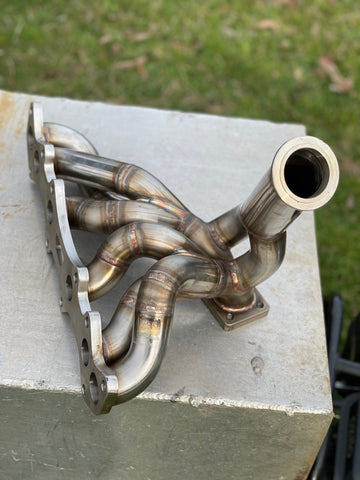 Speedtek=Toyota 1JZ-VVTi High Mount Stainless Steel Tubular Twin Scroll Exhaust Manifold
