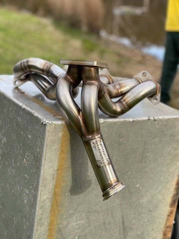 Speedtek=Toyota 1JZ-VVTi High Mount Stainless Steel Tubular Twin Scroll Exhaust Manifold
