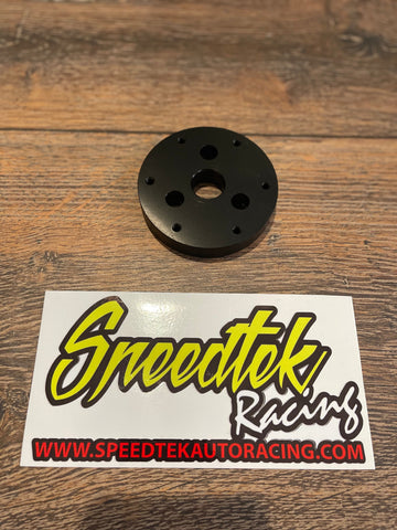 Speedtek=Billet Aluminum 6061 6 Bolt Steering Wheel Adaptor Suit Racing Column 3 Bolt