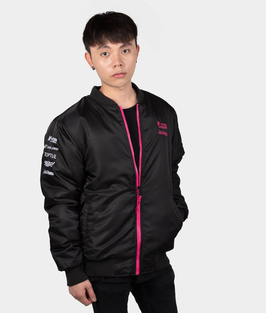 Pinkstyle - Drift Team Bomber Jacket – Drift Racing Industries