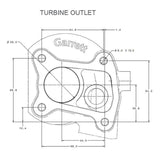 Garrett=Turbo GBC14-200 0.45a/r 34/46mm Comp 39/36mm Turbine 3 Bolt/4 Bolt