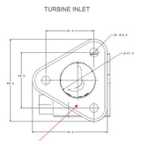 Garrett=Turbo GBC14-200 0.45a/r 34/46mm Comp 39/36mm Turbine 3 Bolt/4 Bolt