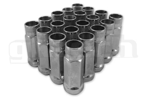 GKTECH = SILVER - OPEN ENDED LUG NUTS (PACK OF 20)