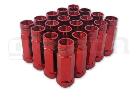 GKTECH = RED - OPEN ENDED LUG NUTS (PACK OF 20)