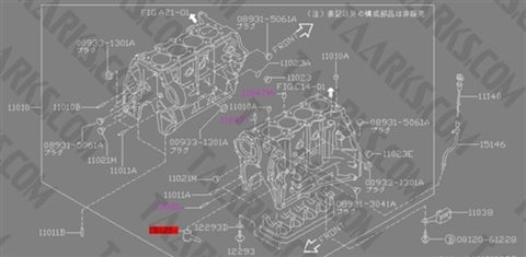 Genuine OEM Nissan Oil Jet Squirter & Bolt Kit For SR20DET Engines – Perfect For S13, S14, S15 (11560-1E000)