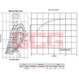 BorgWarner=Turbo Charger EFR6258-A 49mm 51mm 0.64a/r S/E 179150