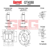 Garrett=Turbo Charger GT4088 DAF CF65 Truck 9.2L PE235C 1998>1382393