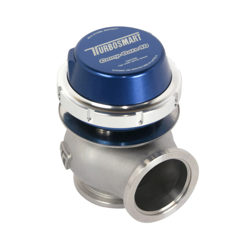 New *GENUINE* TURBOSMART Comp-Gate 40mm External Wastegate - BLUE -