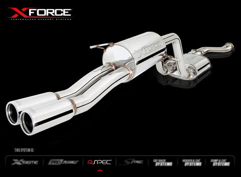X FORCE FORD FALCON XR6 BA/BF TURBO UTE 03-07 4" Turbo Back Dual 2.5″ Cat Back