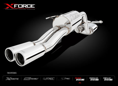 X Force FORD FALCON XR8 BA/BF V8 UTE 03-07 Twin 2.5″ Cat Back Stainless Exhaust