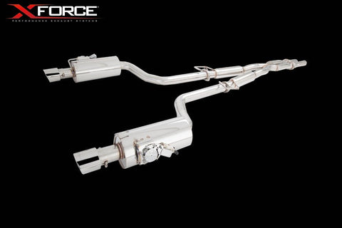 X FORCE CHRYSLER 300C 6.1L 05-12 Twin 3″ Header-Back Exhaust With Varex Mufflers