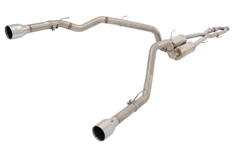 X FORCE DODGE RAM 1500 16-21 Twin 2.5″ to twin 3″Cat back Stainless Exhaust