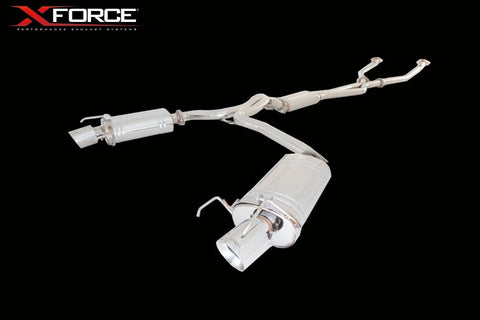 X FORCE LEXUS IS 350 09-13 TWIN 2.25" CAT-BACK STAINLESS EXHAUST SYSTEM