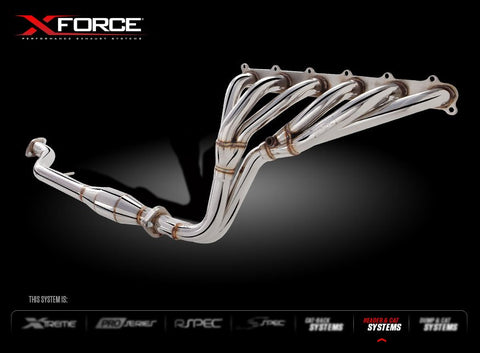 X FORCE FORD FALCON XR6 FG/FGX NA 6cyl 08-16 Stainless Steel Headers