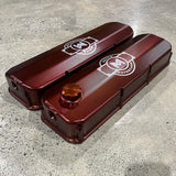 PLATINUM RACING PRODUCTS=SHAUNS CUSTOM ALLOY BILLET CLEVELAND ROCKER COVERS