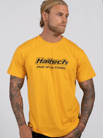 HALTECH = CLASSIC T-SHIRT YELLOW HT-301640YS