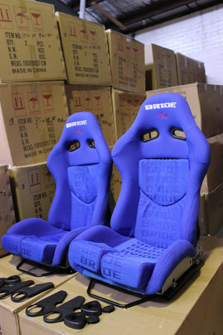 Bride Stradia 2 Style , Low Max , Blue , Reclinable Raceseat