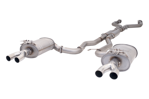 X FORCE HSV CLUBSPORT GEN F Twin 3" Stainless Cat-Back Exhaust With Twin Hot Dogs