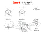 Garrett GT2859R Turbocharger (AKA GTR -9's) Skyline Turbos