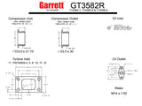 Garrett GT3582R Turbocharger T04 V-Band ( Ford Xr-6 Turbo Barra )