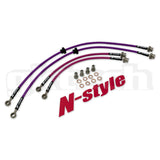 GKTECH = S13/180SX BRAIDED BRAKE LINES