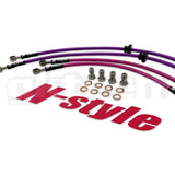 GKTECH = S13/180SX BRAIDED BRAKE LINES