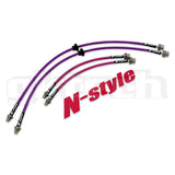 GKTECH = S13/180SX TO Z32/GTST/GTR CONVERSION BRAIDED BRAKE LINES