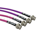 GKTECH = S13/180SX TO Z32/GTST/GTR CONVERSION BRAIDED BRAKE LINES