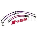 GKTECH = N-STYLE R32 GTS-T BRAIDED BRAKE LINE SET