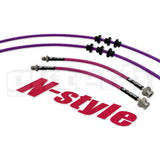 GKTECH = N-STYLE Z32 300ZX BRAIDED BRAKE LINES