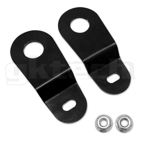 GKTECH = S14/S15 CNC MACHINED TOP RADIATOR BRACKETS - BLACK