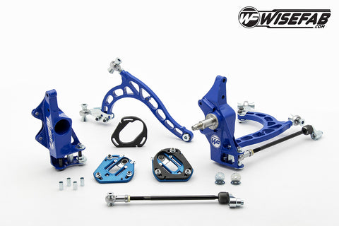 WISEFAB=Nissan S13 Front V2 Drift Angle Lock Kit with Rack Offset Spacers