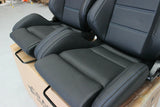 GT3 Style Reclinable Seat in Ultra Hard Wearing PVC Vinyl - Blue Stitching