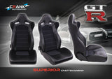 R34 GTR M-spec leather Reclinable style seats ADR approved