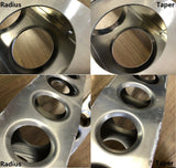 36 Pcs Premium Dimple Die Hole Punch Set 16 - 63mm cut 1/2-2.5" in TAPER