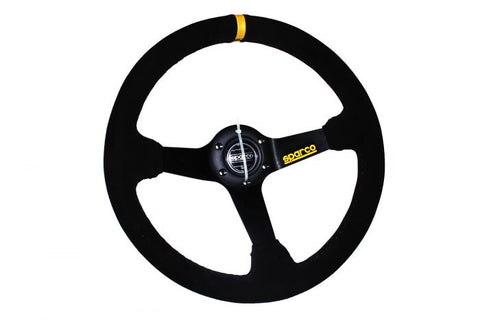 Sparco Sports Style Racing Deep Dish Steering Wheel ( Suede - Black Stitch )