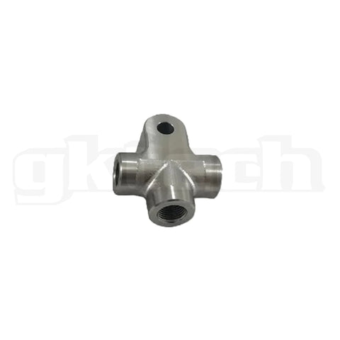 GKTECH=STAINLESS STEEL 3 WAY BRAKE UNION (T-PIECE)